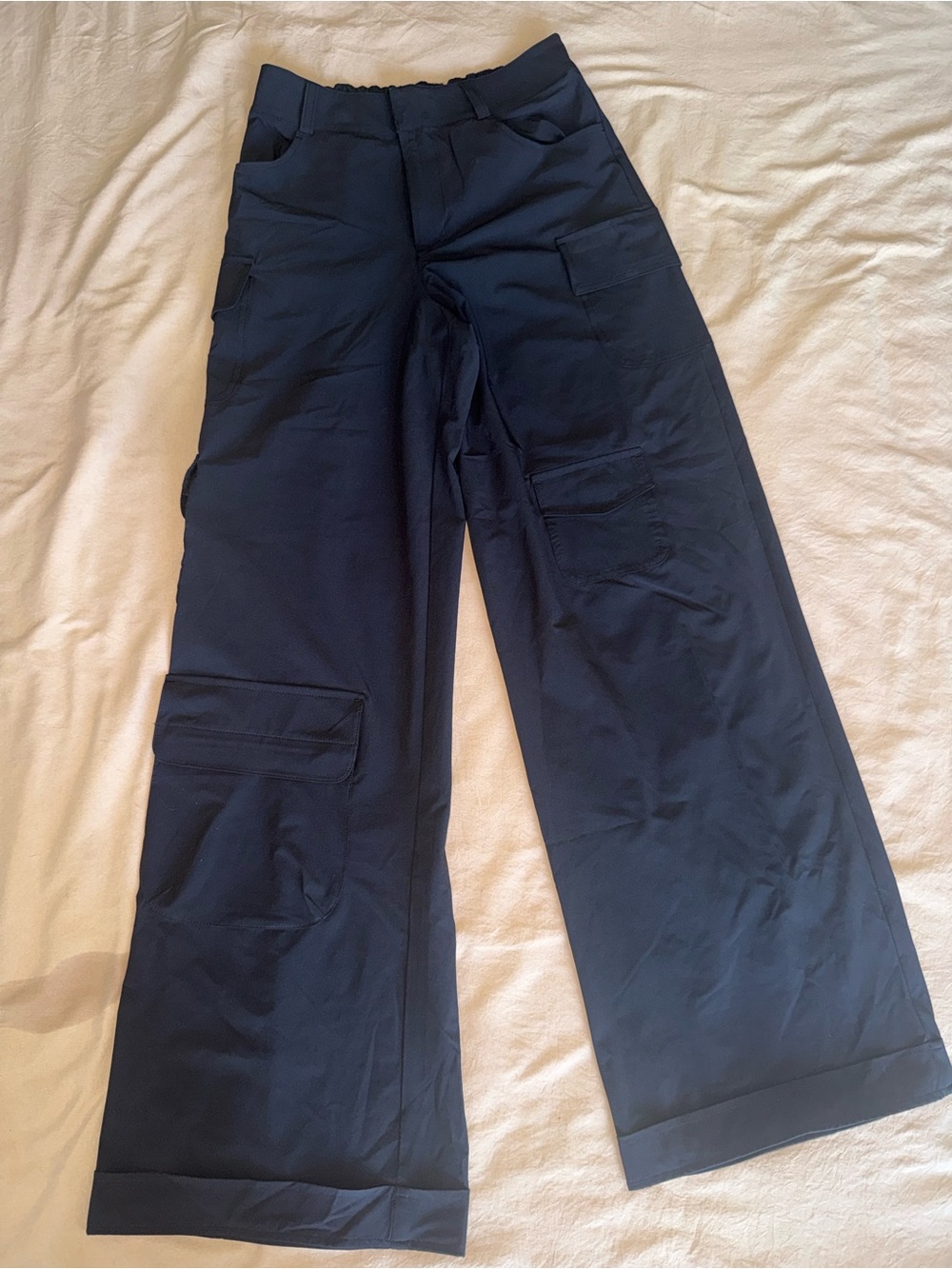 Alo black Wide-Leg Cargo Pants